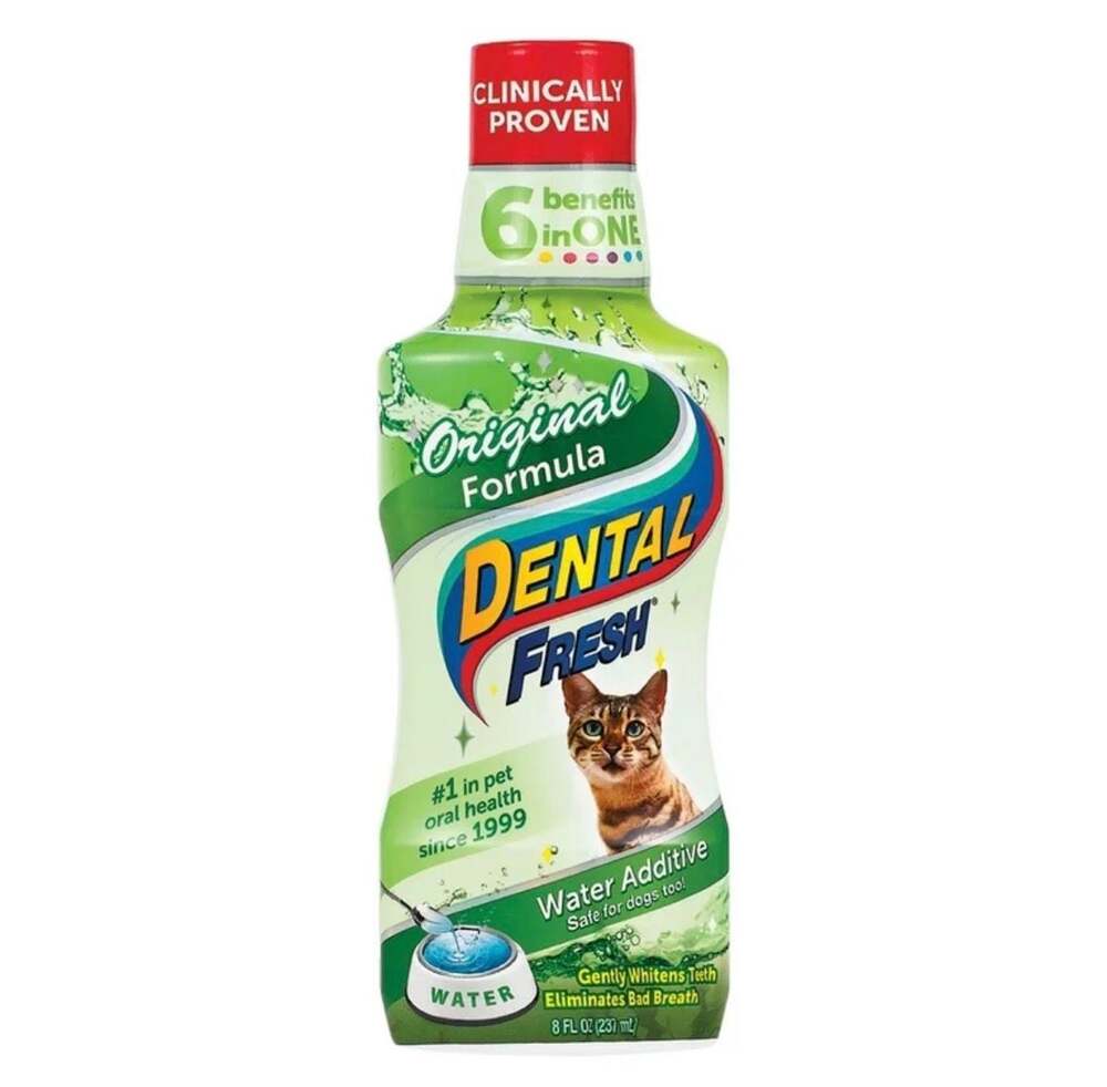 Dental Fresh Original Formula Water Additive for Cats and Dogs 8 fl oz